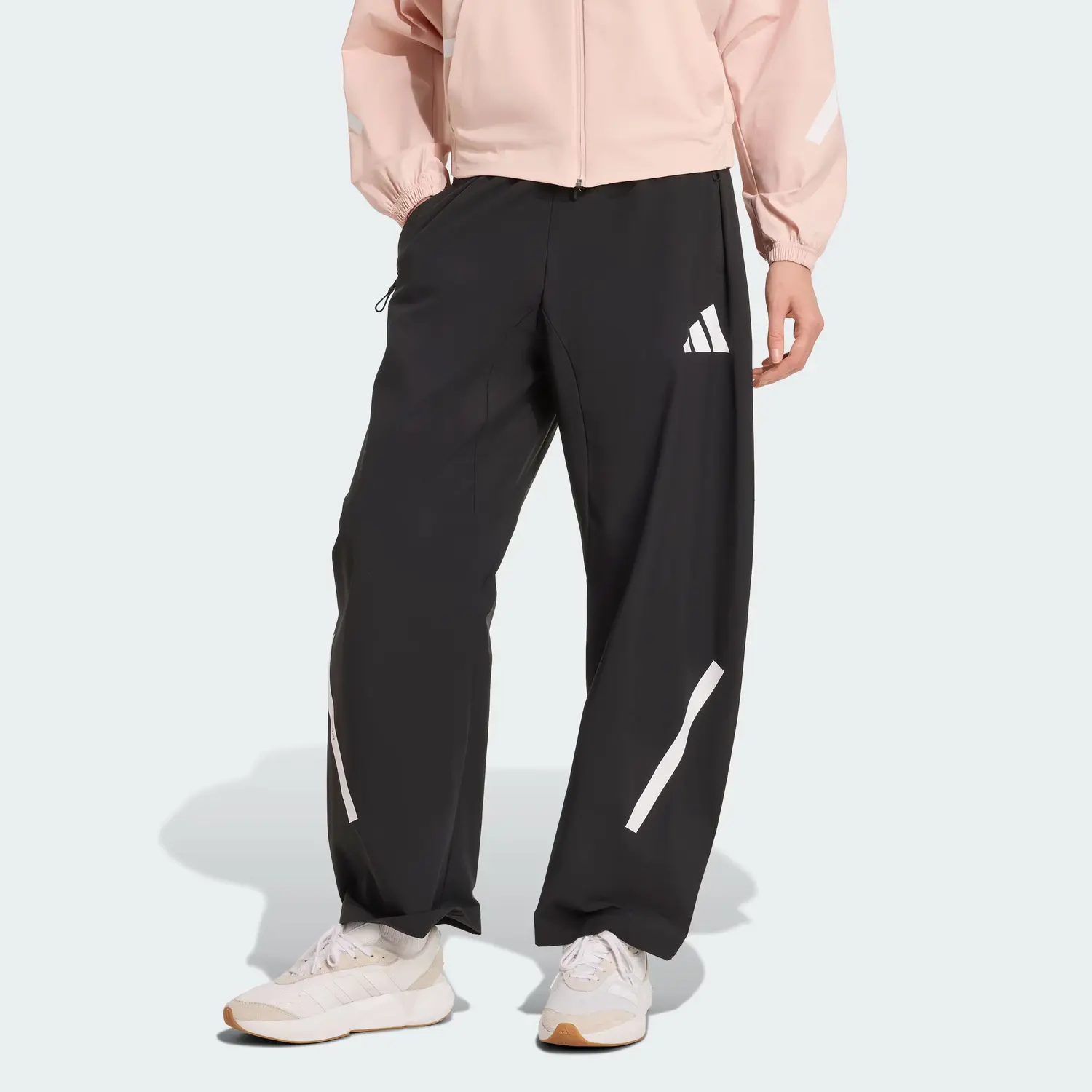 Женские повседневные брюки True Healing Series SS25 ZNE Woven Joggers Adidas, черно-белый — фото 2