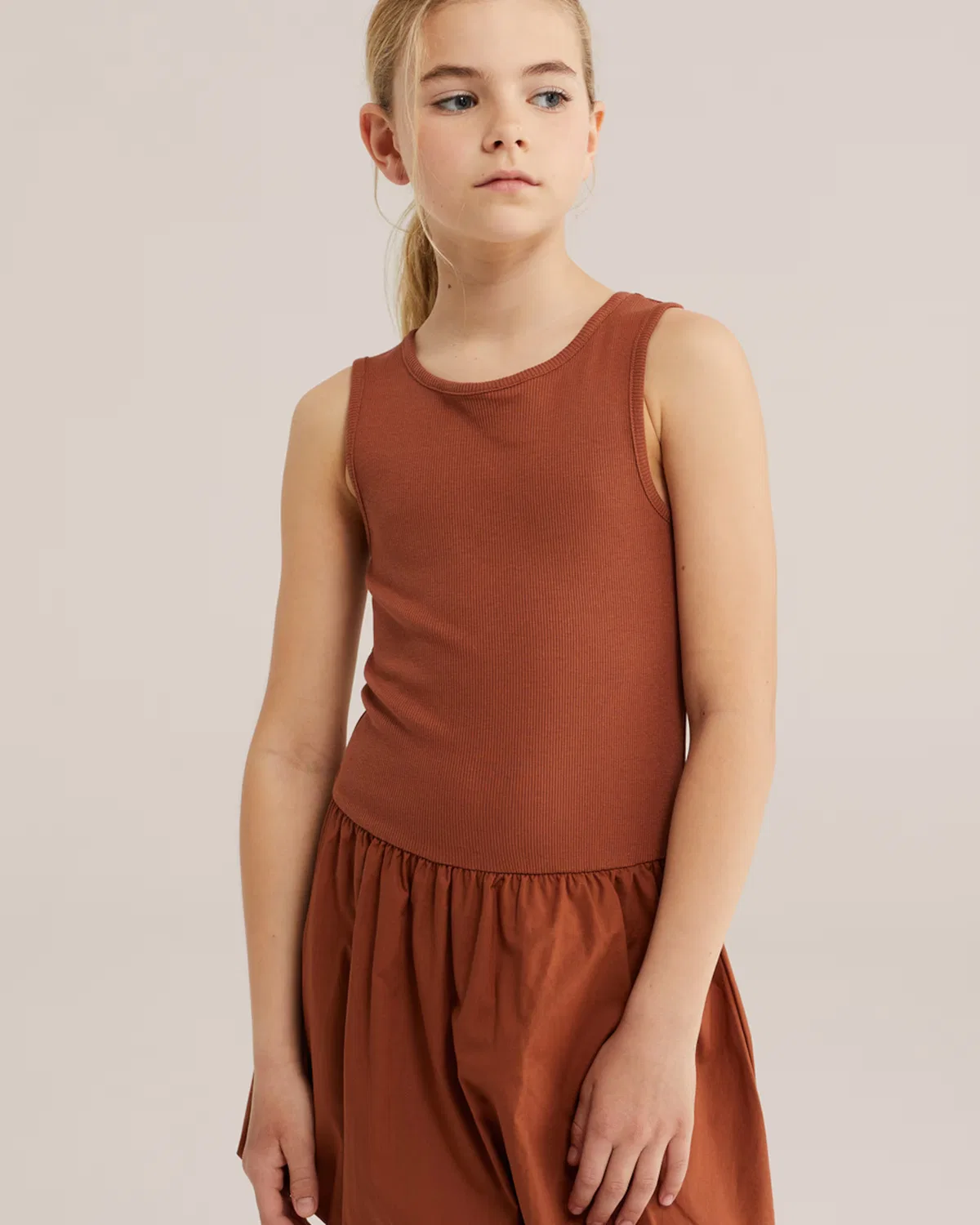 Платье We Fashion коричневого цвета — фото 3