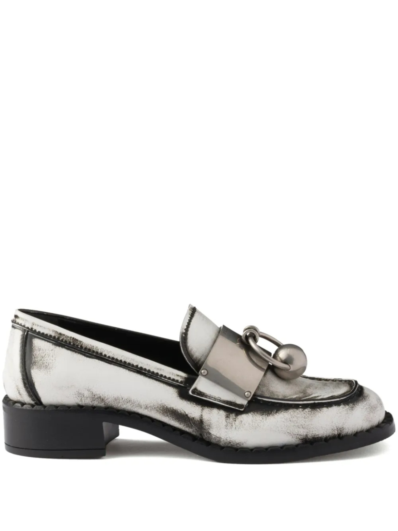 Prada кожаные лоферы, белый