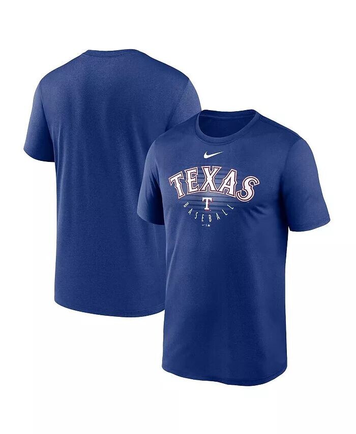 

Мужская футболка Royal Texas Rangers с надписью Outline Legend Nike, синий
