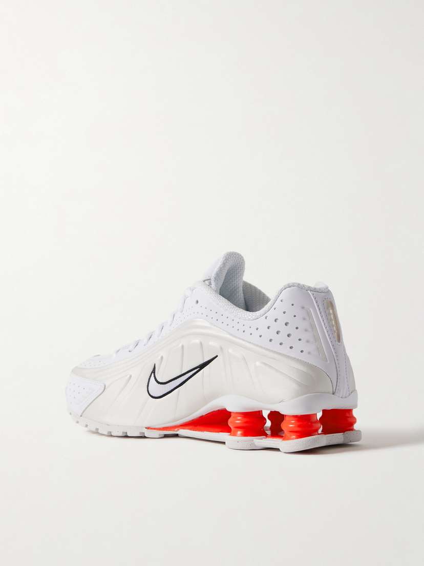 Кроссовки Shox R4 с резиновой отделкой Nike, белый — фото 3