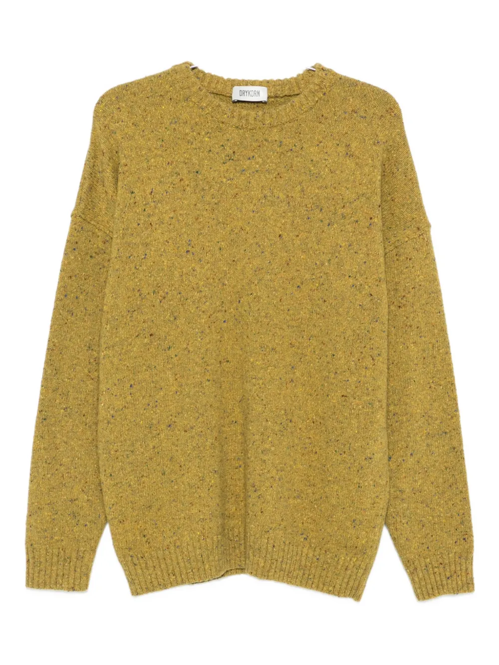 

Свитер с длинными рукавами и круглым вырезом Drykorn, желтый