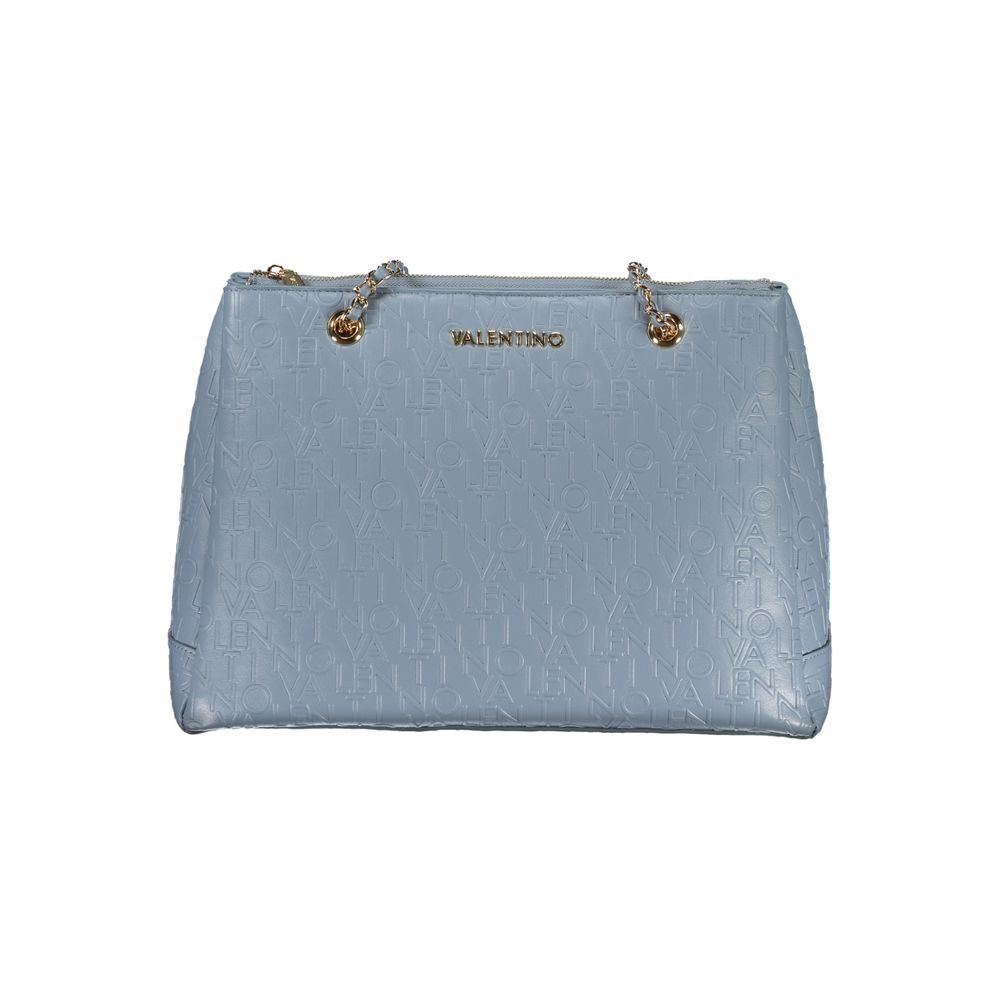 

Женская сумка из полиэтилена светло-синего цвета Valentino Bags