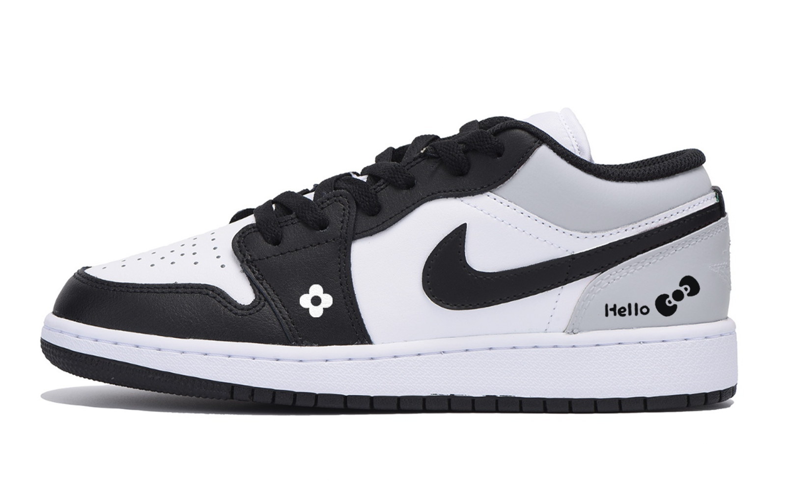 

Jordan Баскетбольные кроссовки Air 1 Urban Chic Style Vintage Low Top, мужские, белые, темно-серые