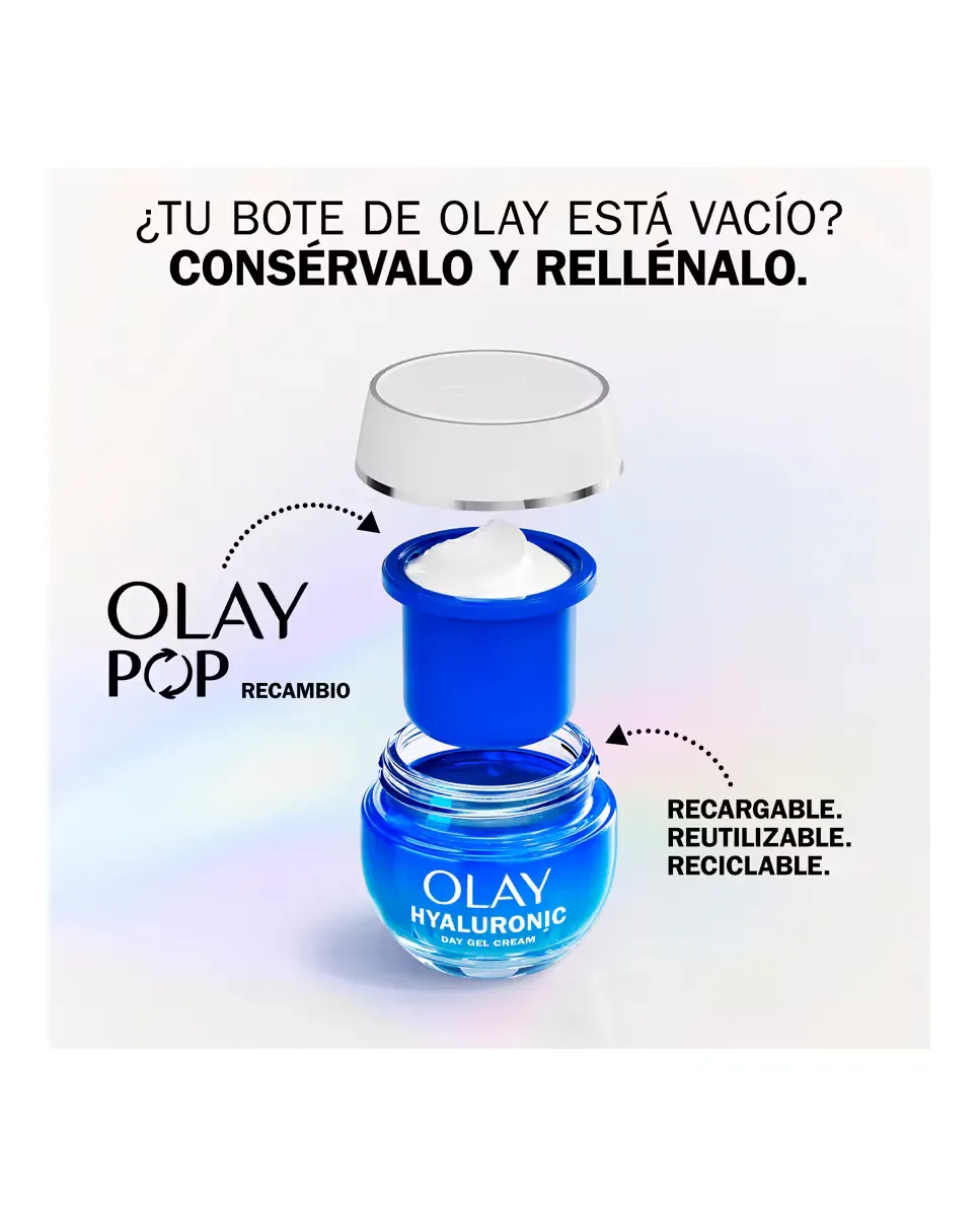 Крем для лица Olay — Дневной увлажняющий , сменная упаковка, гиалуроновая кислота, ниацинамид и витамин B5, 50 мл — фото 2