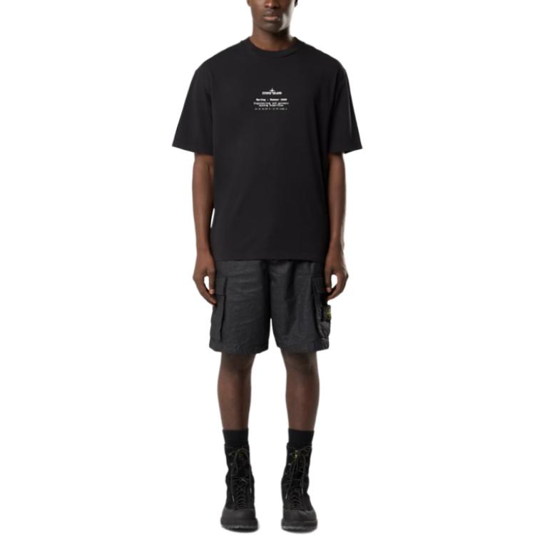 SS26 Футболка Unisex STONE ISLAND, черный — фото 4