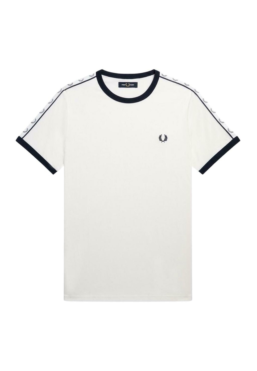 

Футболка с принтом RINGER Fred Perry, белый