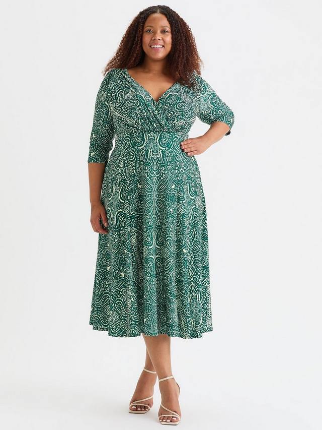 

Платье хелены пейсли Scarlett & Jo, цвет Teal/Cream