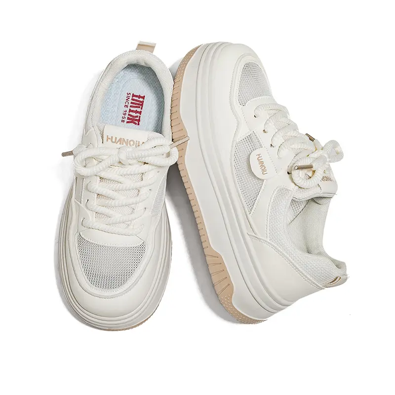 Кроссовки HUANQIU Skateboarding Shoes Women's Low-top Brown, коричневый — фото 4
