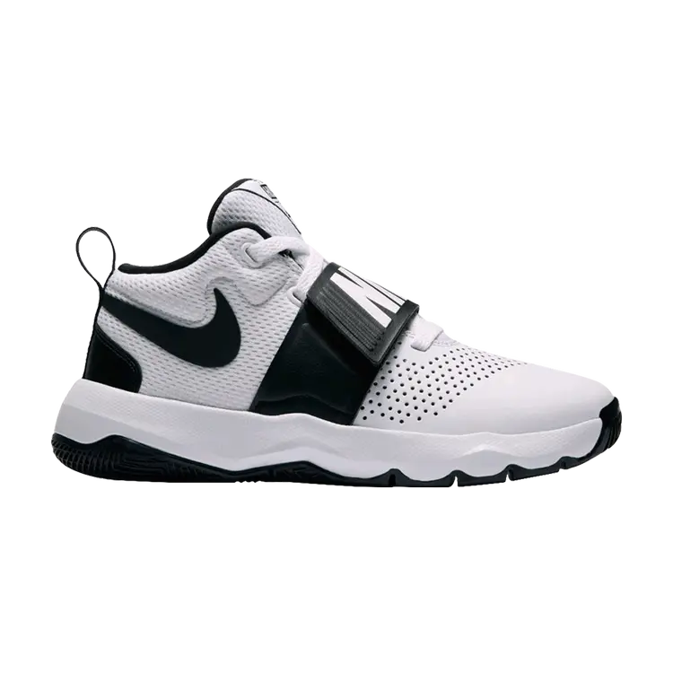 

Кроссовки Nike Team Hustle D8 GS 'White Black', белый