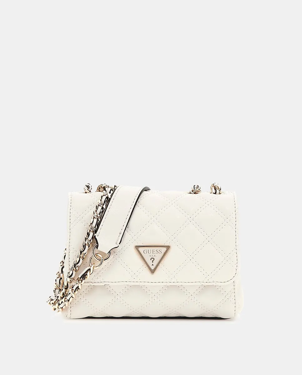 

Сумка через плечо с магнитной застежкой и металлической ручкой Guess, белый
