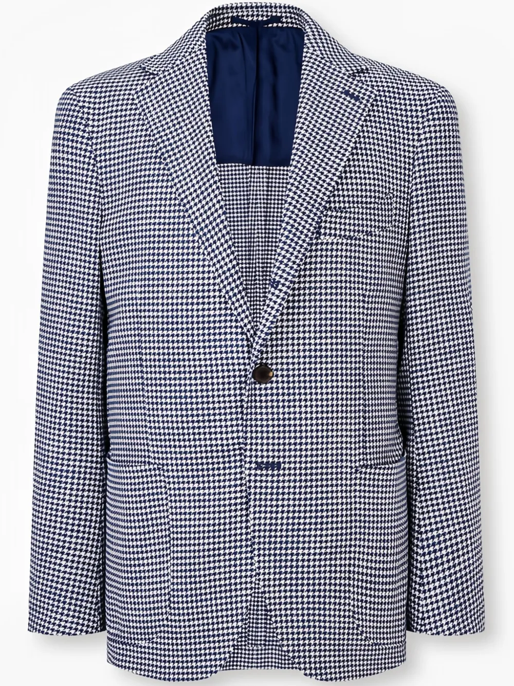 

Блейзер в ломаную клетку Man On The Boon., синий