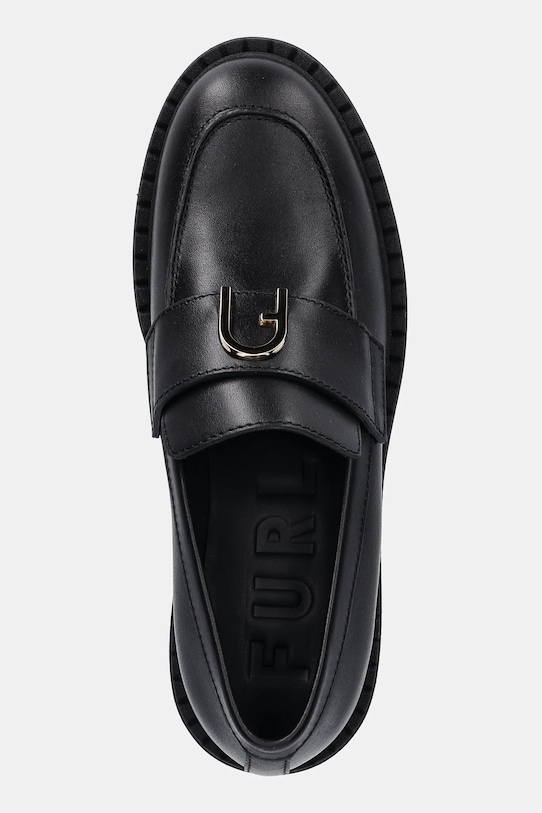 Кожаные мокасины New Legacy Loafer Furla, черный — фото 4