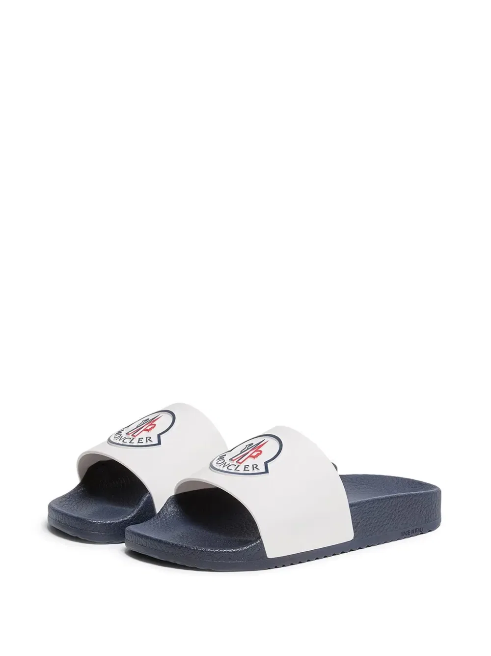 Слайды с логотипом Petit basile Moncler Enfant, белый