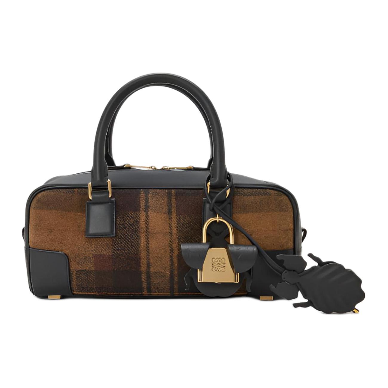 

LOEWE Кожаная сумка женская бежево-черная