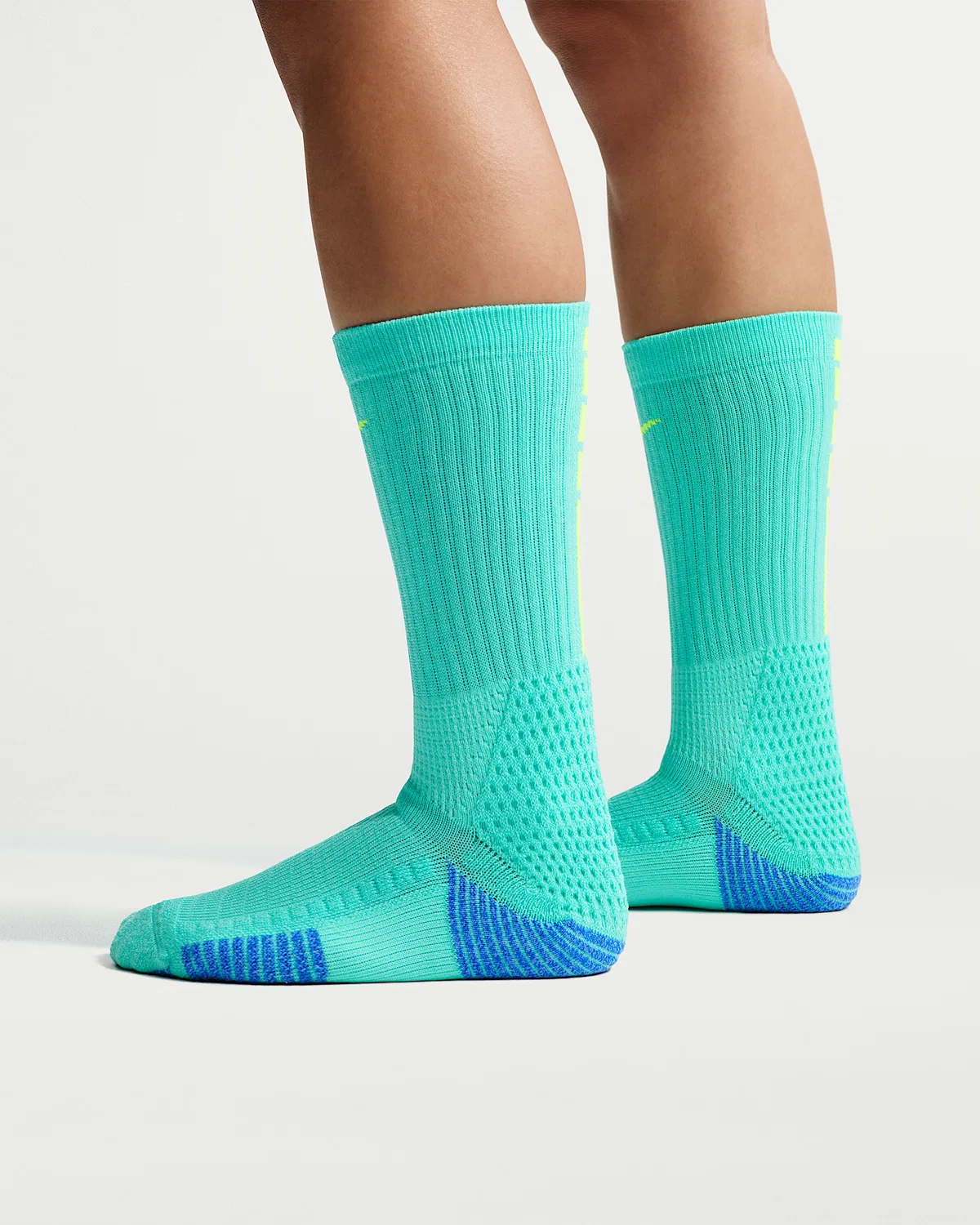 Носки Nike Elite 2.0 с амортизацией (1 пара), Hyper Turquoise/Hyper Royal/Royal Pulse/Volt