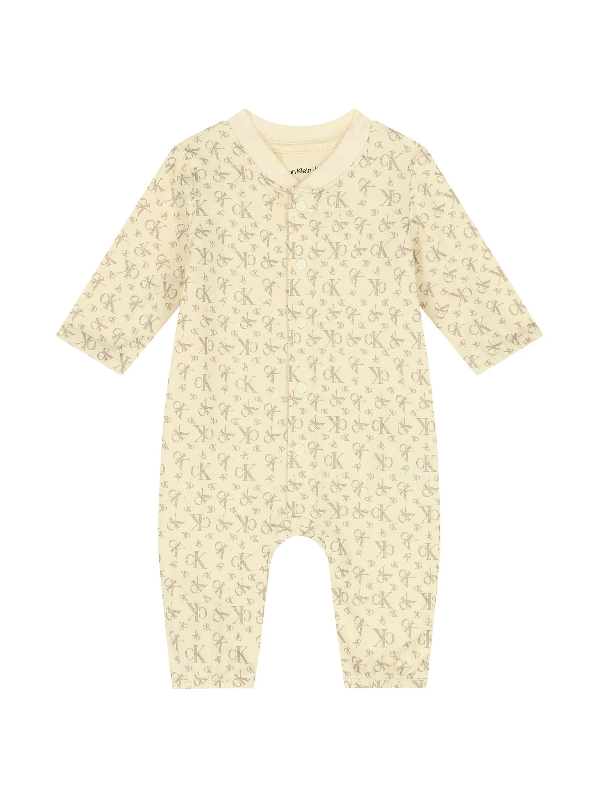 Комплект для новорожденного с монограммой Calvin Klein Kids, желтый — фото 3