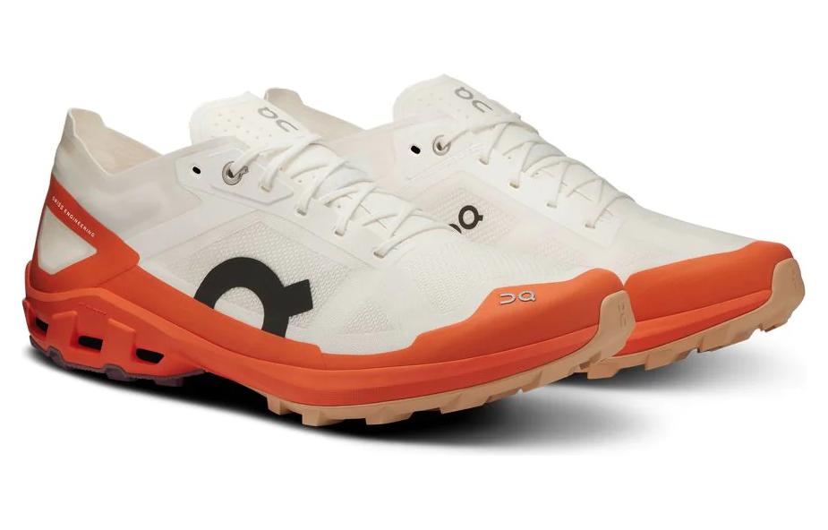 On Женские кроссовки Cloudventure Peak 3 'Undyed Flame' — бело-оранжевые, цвет White Orange — фото 2