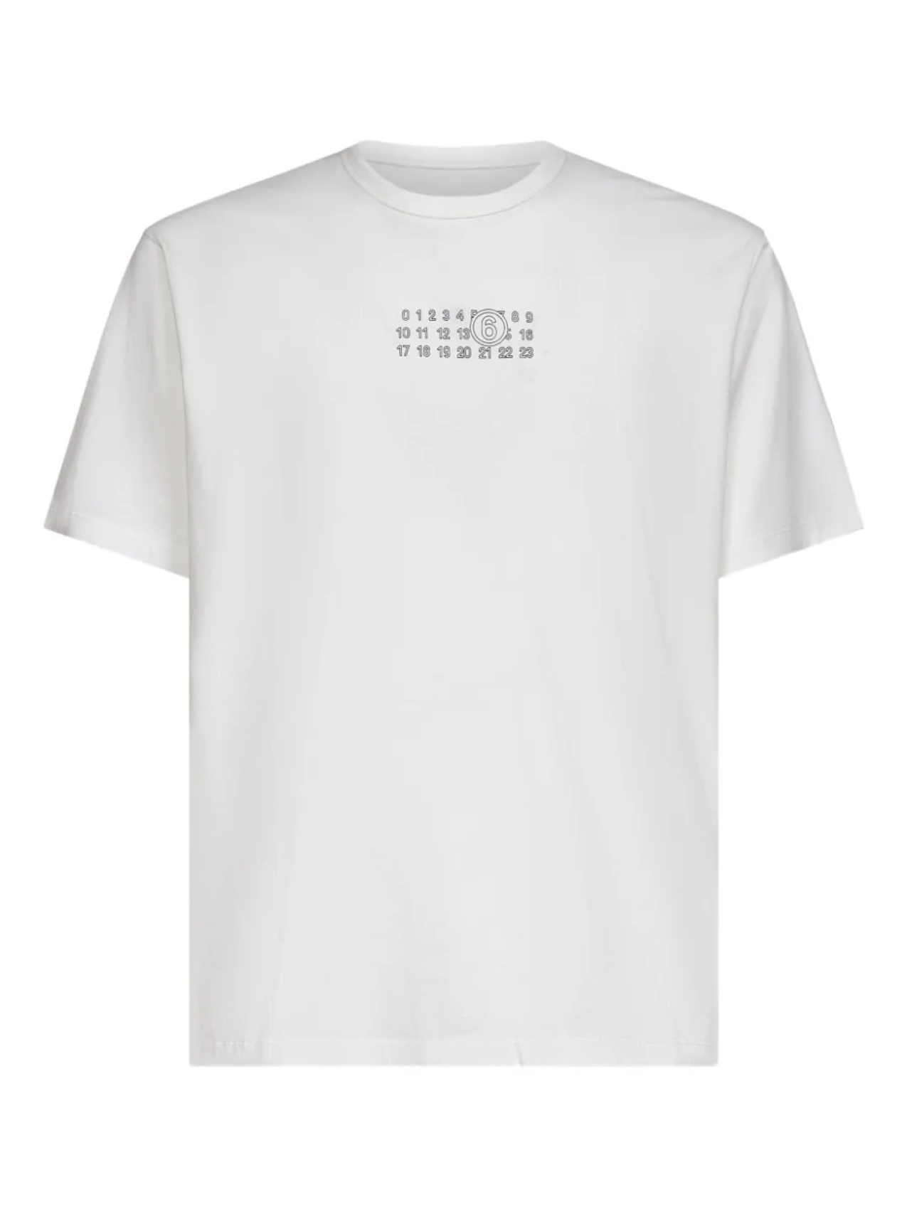 

Футболка из хлопка с рисунком в виде цифр MM6 Maison Margiela, белый