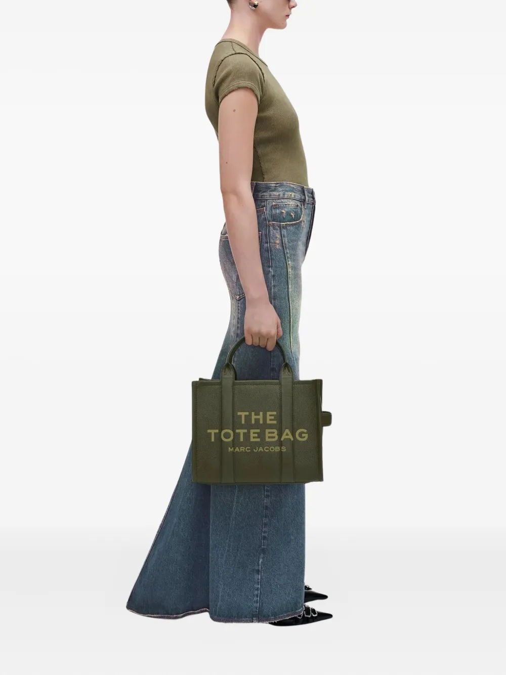 Сумка-тоут среднего размера MARC JACOBS, зеленый — фото 3