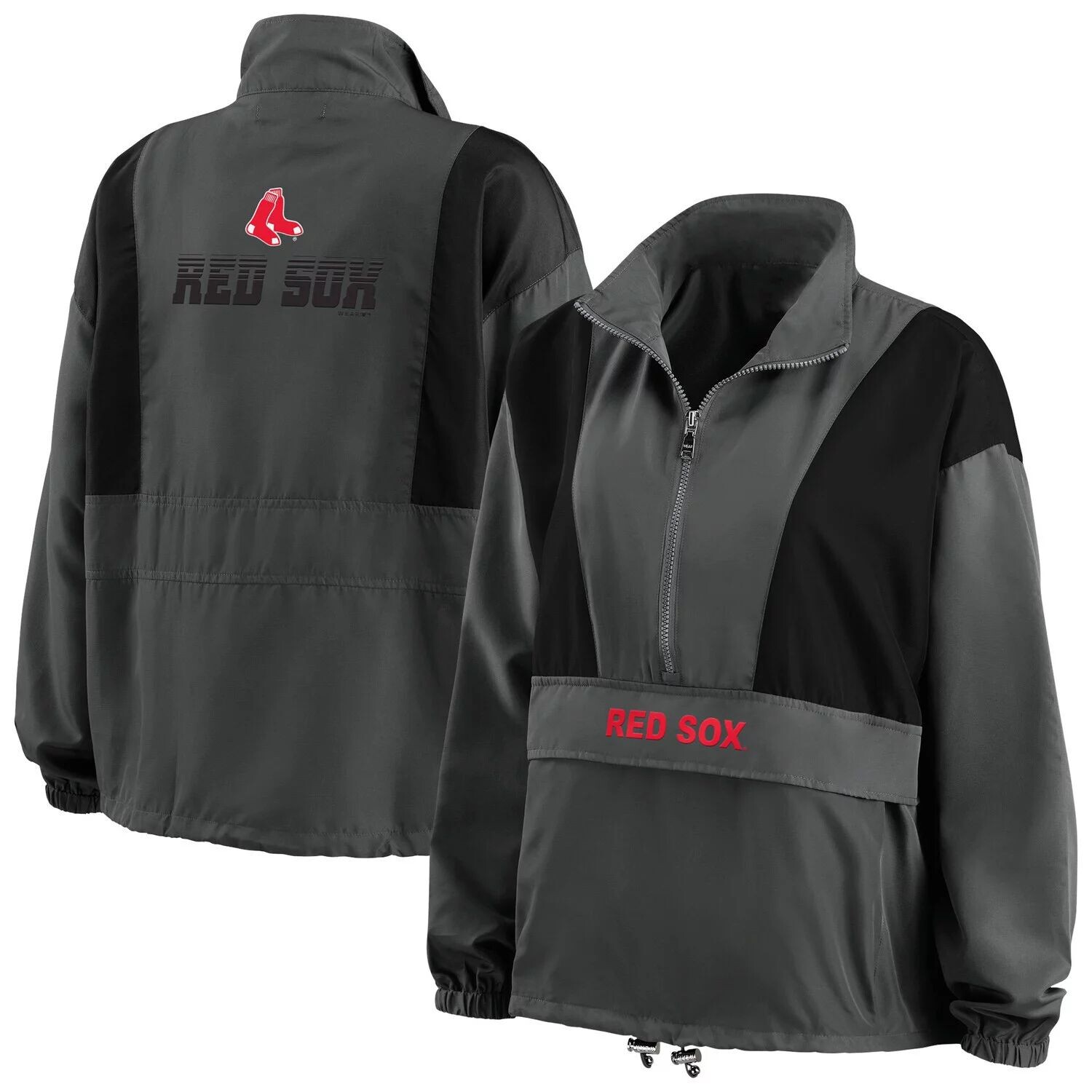 

Женская WEAR by Erin Andrews Темно-серая складная куртка Boston Red Sox с молнией до половины, Серый, Женская WEAR by Erin Andrews Темно-серая складная куртка Boston Red Sox с молнией до половины