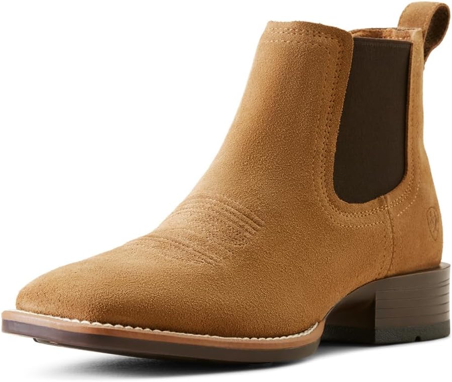 

Мужские ботинки Chelsea Ariat Booker Ultra с квадратным носком, Dijon Suede