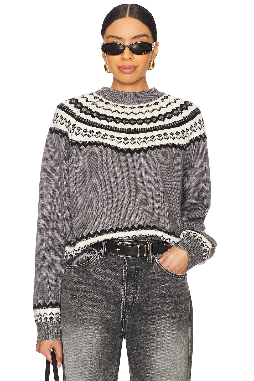 

Свитер с орнаментом Кива от Tularosa, grey multi