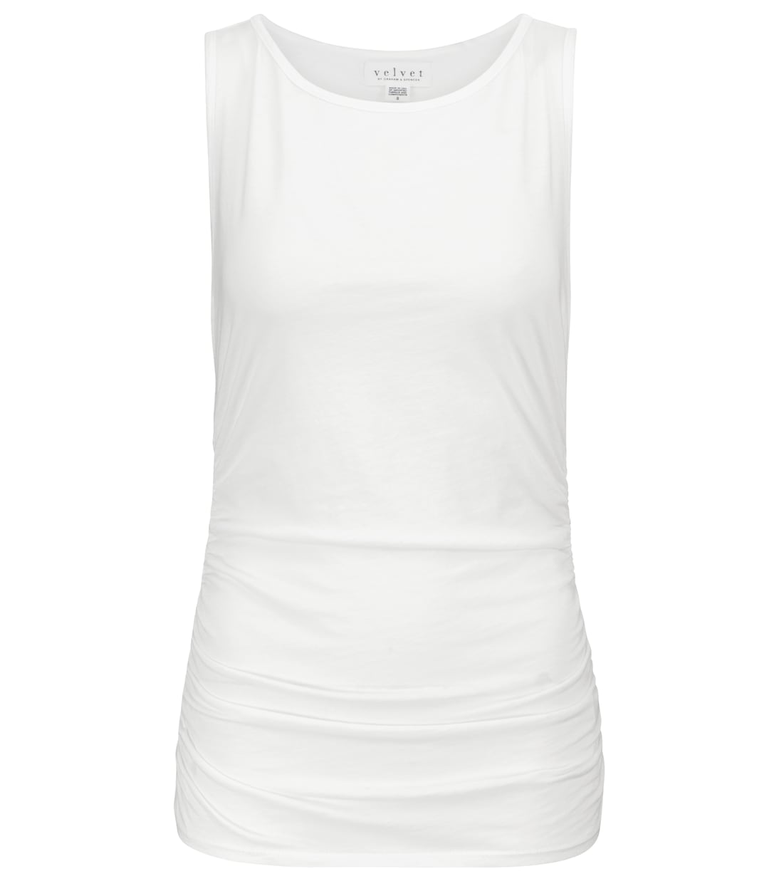 

Майка Ally из эластичного хлопка Velvet, белый