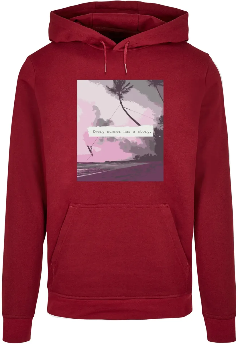 

Толстовка с капюшоном Merchcode " Merchcode Men's Summer - Каждое лето имеет свою историю Basic Hoody", цвет Burgundy