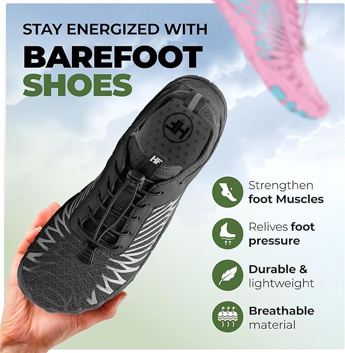 Трекинговая обувь Lazuli Pro Barefoot - минималистичные легкие гибкие кроссовки с поддержкой свода стопы для трейлраннинга, походов, спортзала и повседневной ходьбы (унисекс) Hike Footwear, белый/синий — фото 3