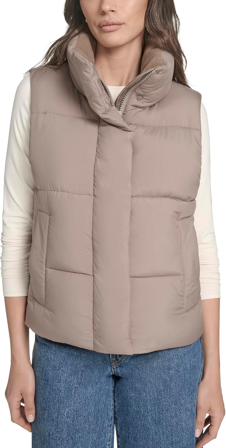 

Levi's Женская утепленная жилетка Cloud Puff, Taupe