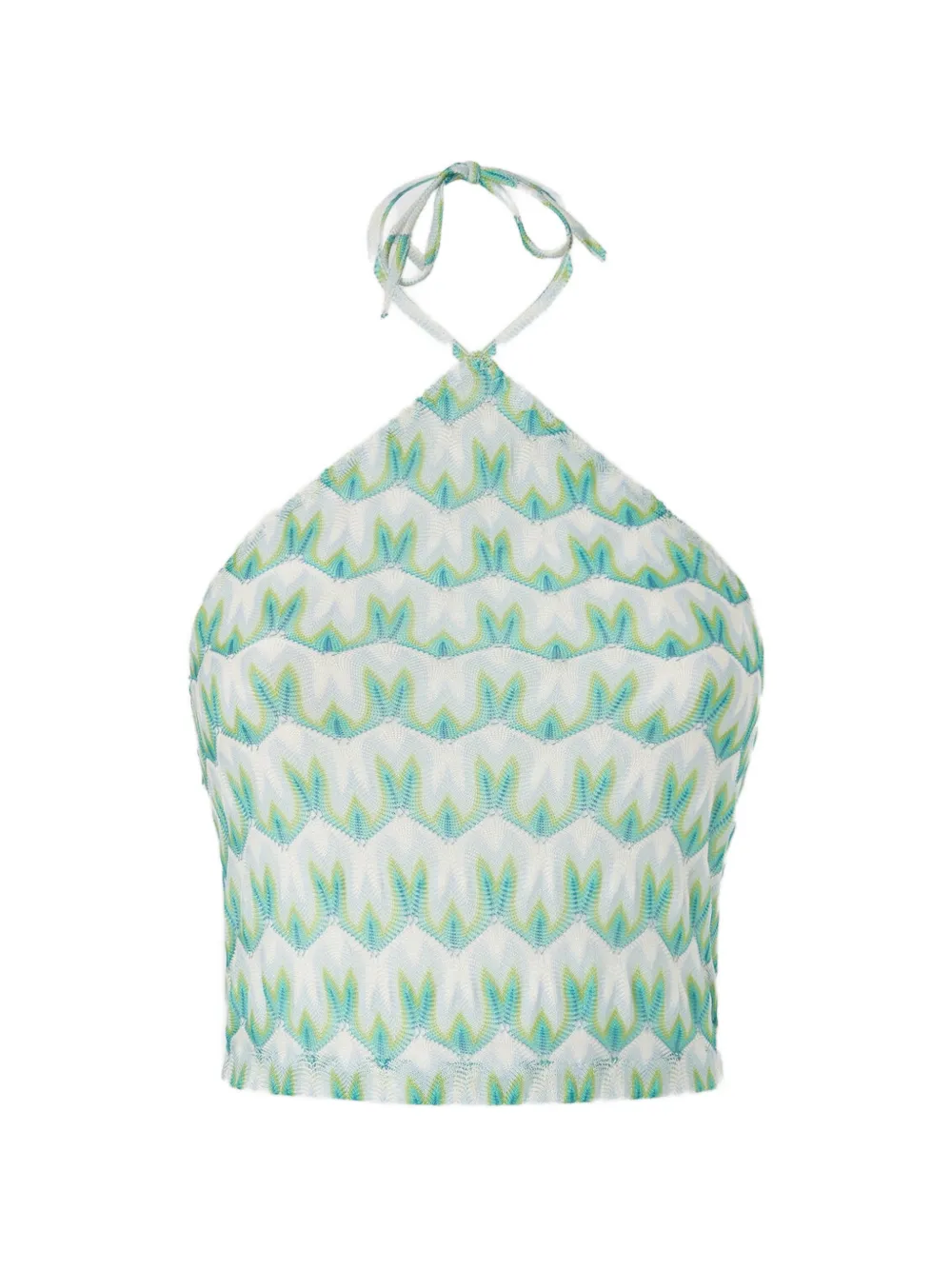 

Топ с узором на бретелях через шею Missoni, белый