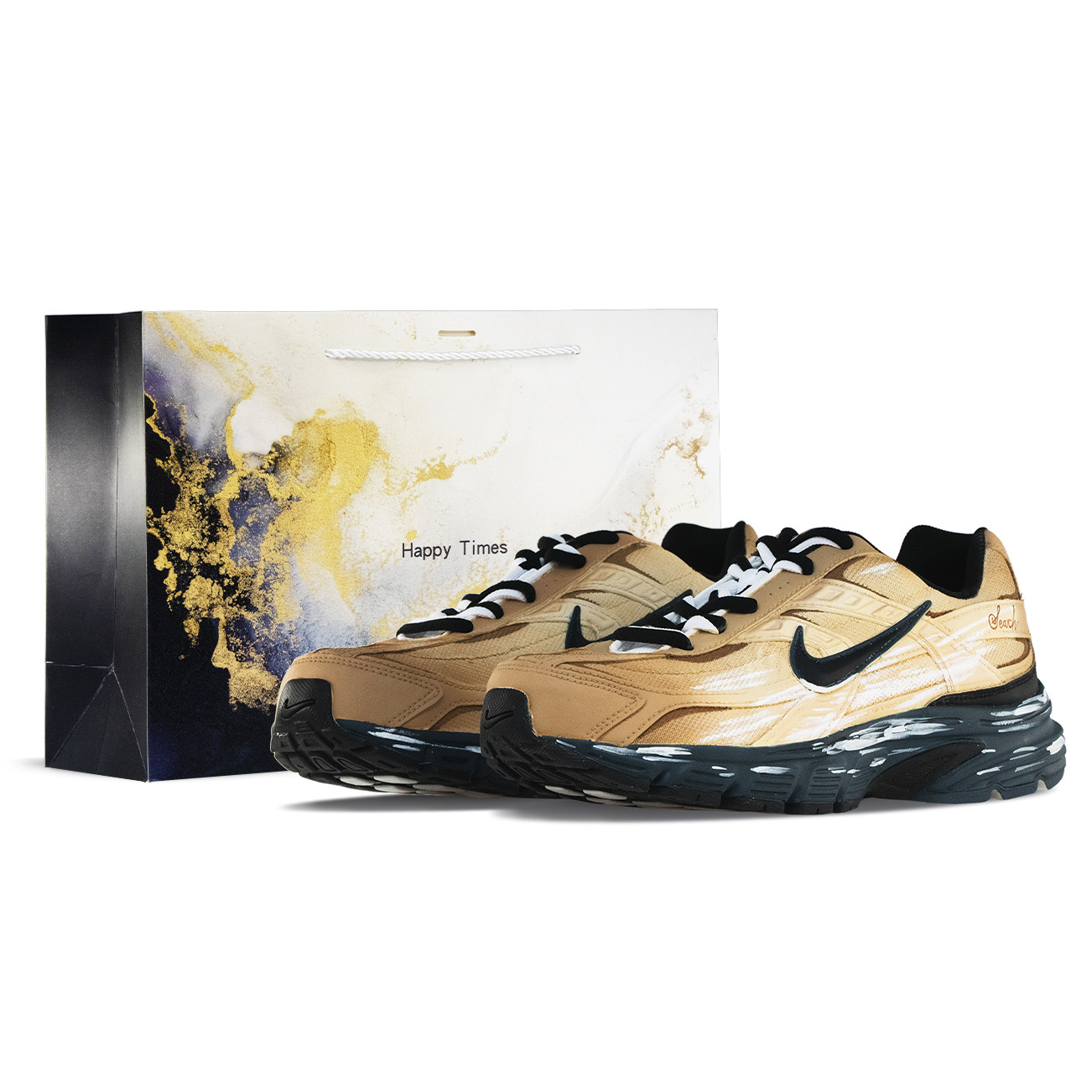 

Кроссовки для белья низкие unisex с технологией initiator cushioning и износостойкостью Nike, хаки