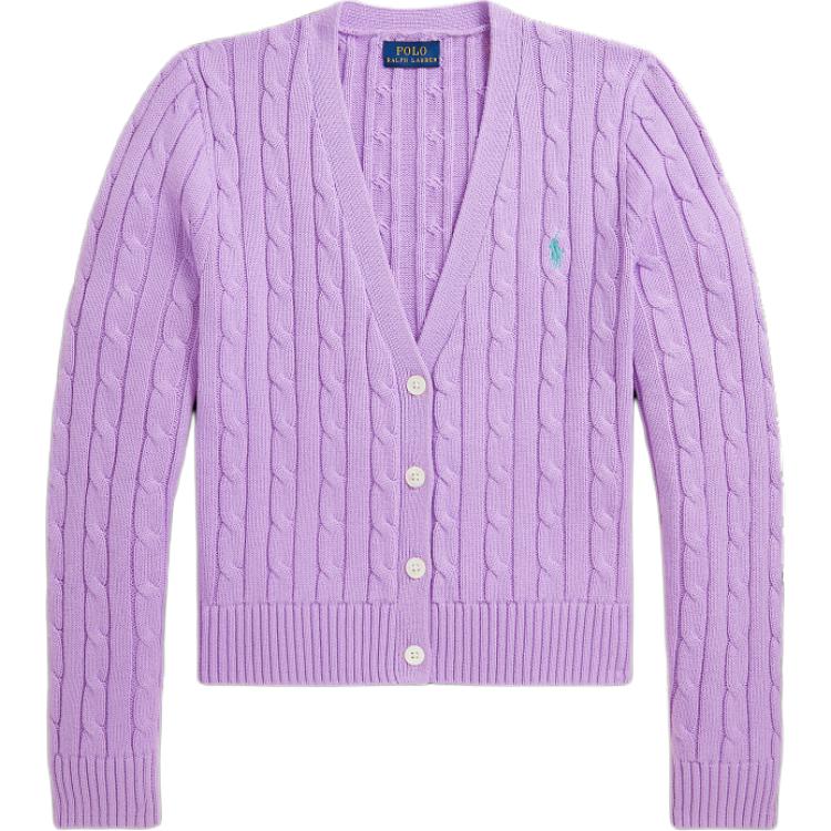 

Polo Ralph Lauren SS24 Вязаный свитер женский светло-сиреневый