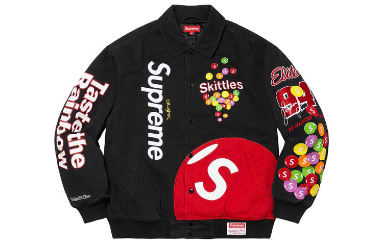 

Куртка Supreme Skittles Mitchell & Ness, черный