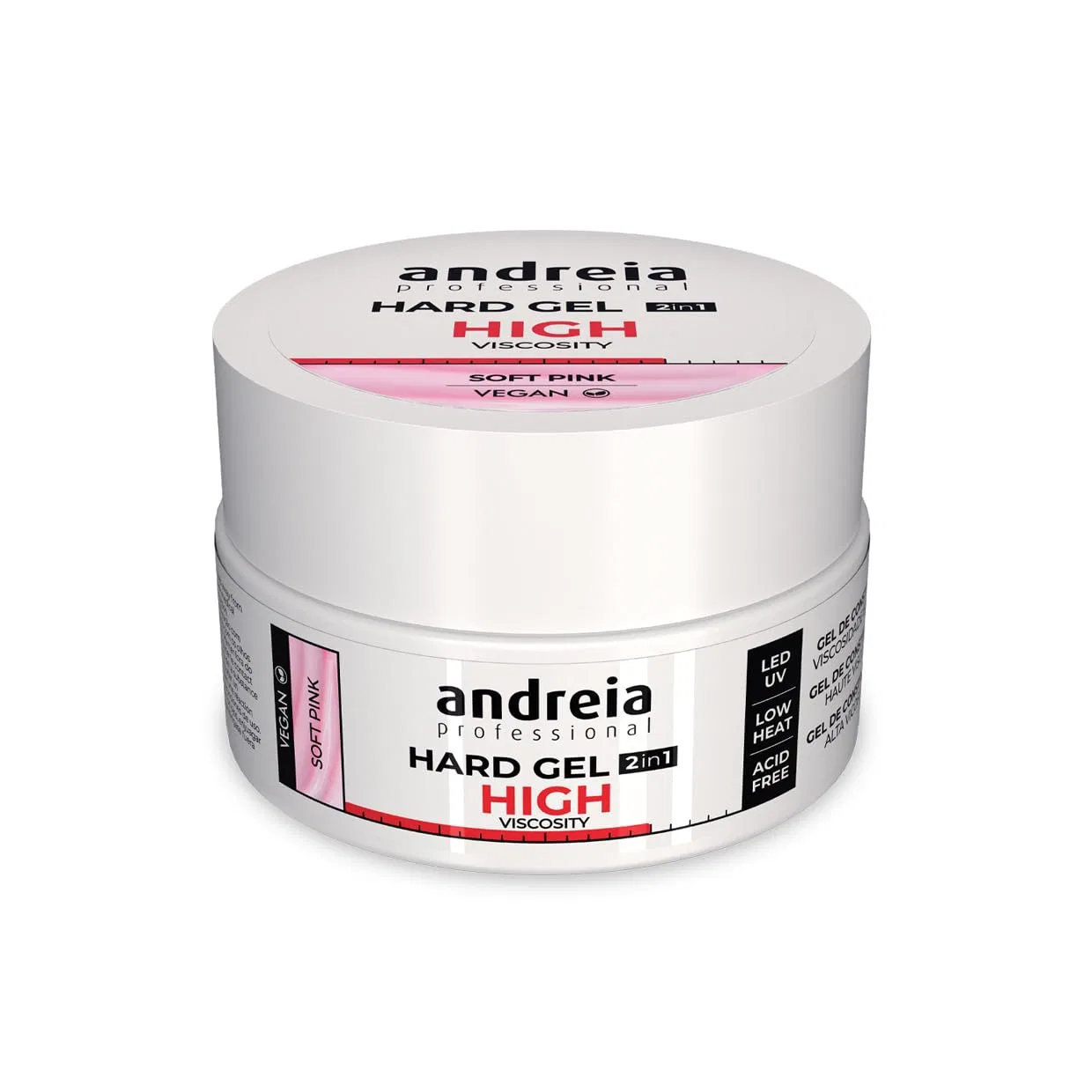Гель для наращивания ногтей Andreia Professional Dual Phase 2 в 1, Soft Pink 44 г Andreia, Soft Pink 1.5 Oz