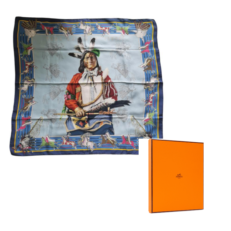 

HERMES Шёлковый платок женский разноцветный, Multicolor