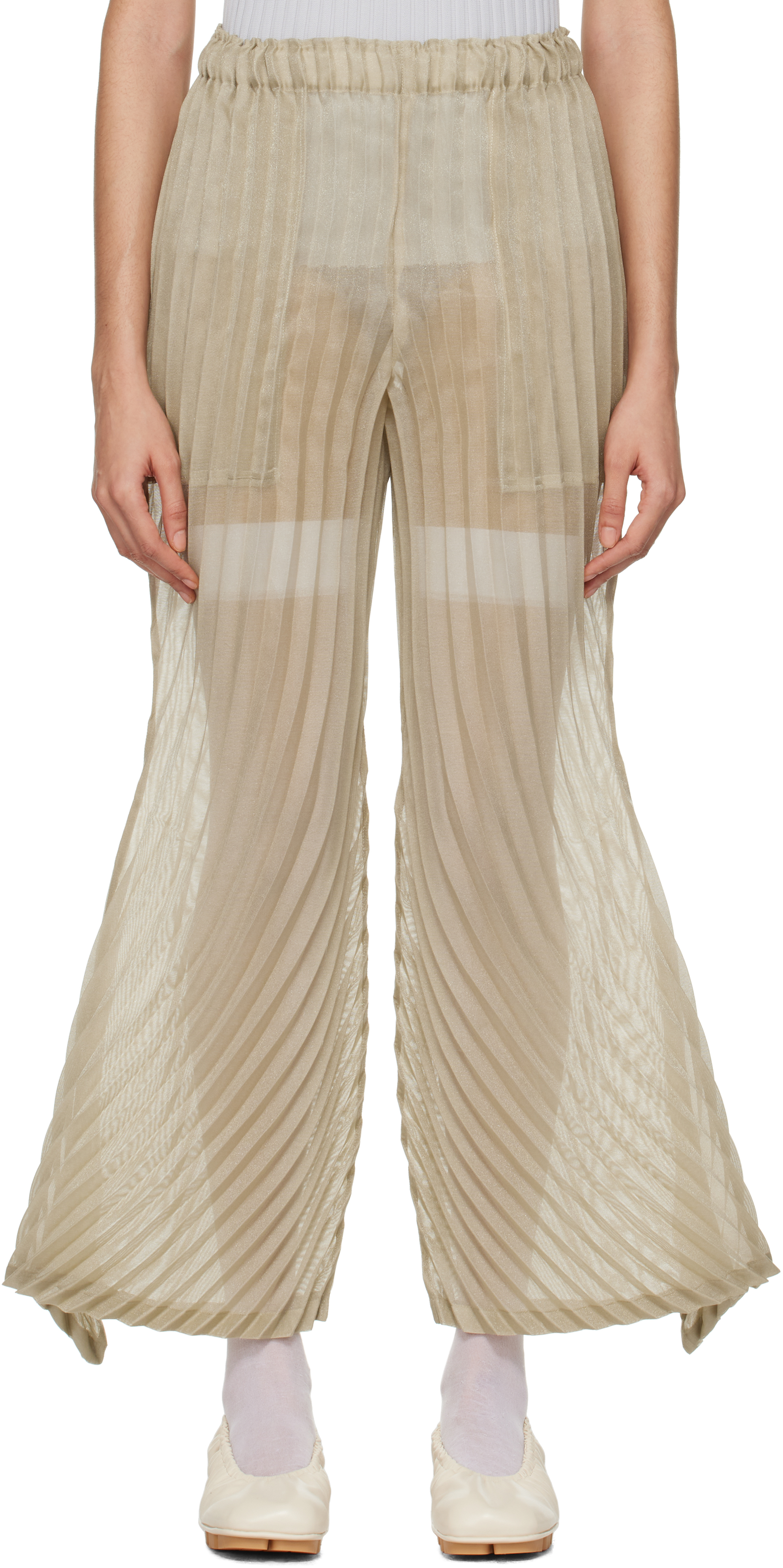 

Бежевые брюки Wander ISSEY MIYAKE