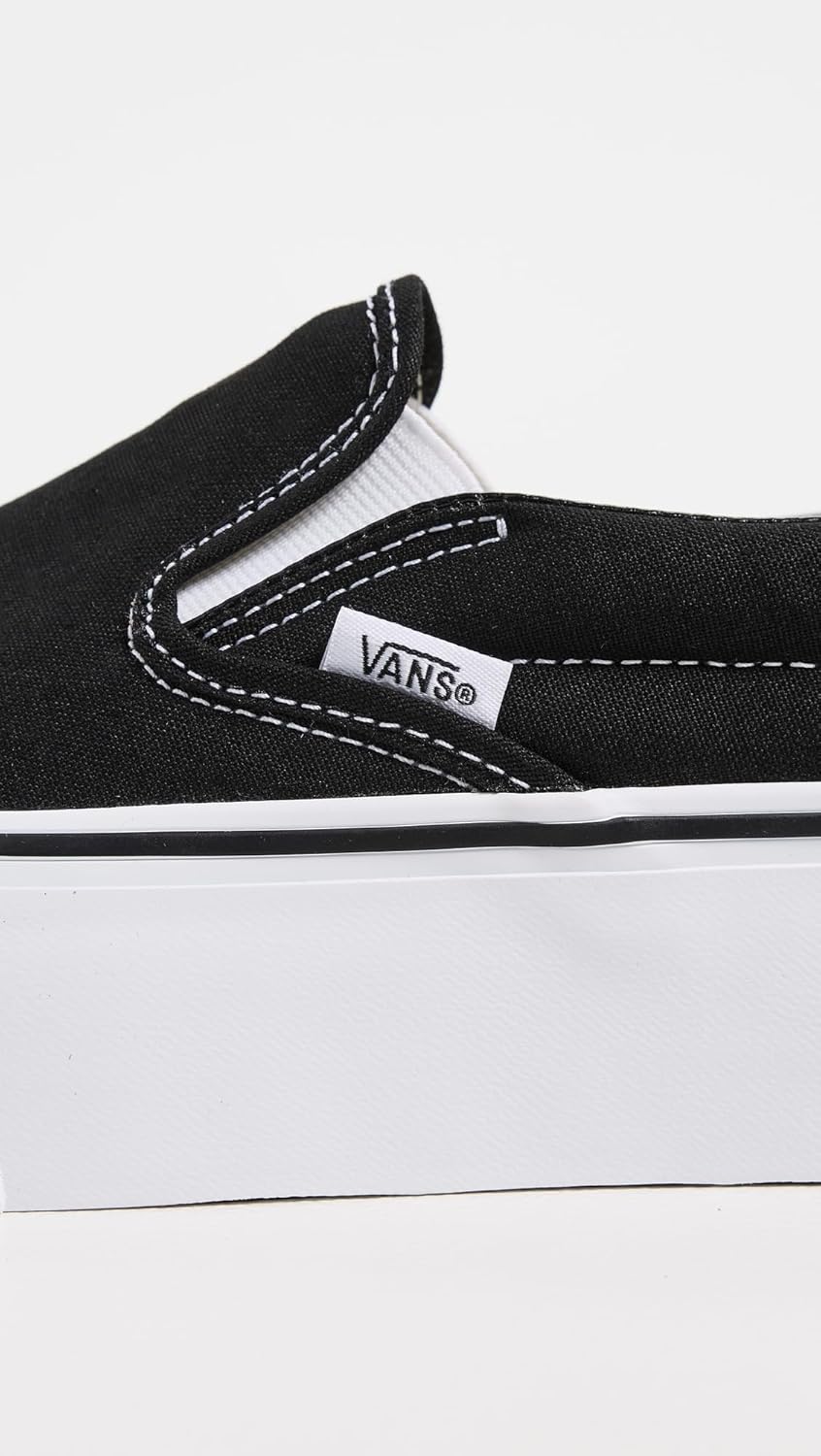 Классические слипоны Vans унисекс для взрослых, белый/черный — фото 4