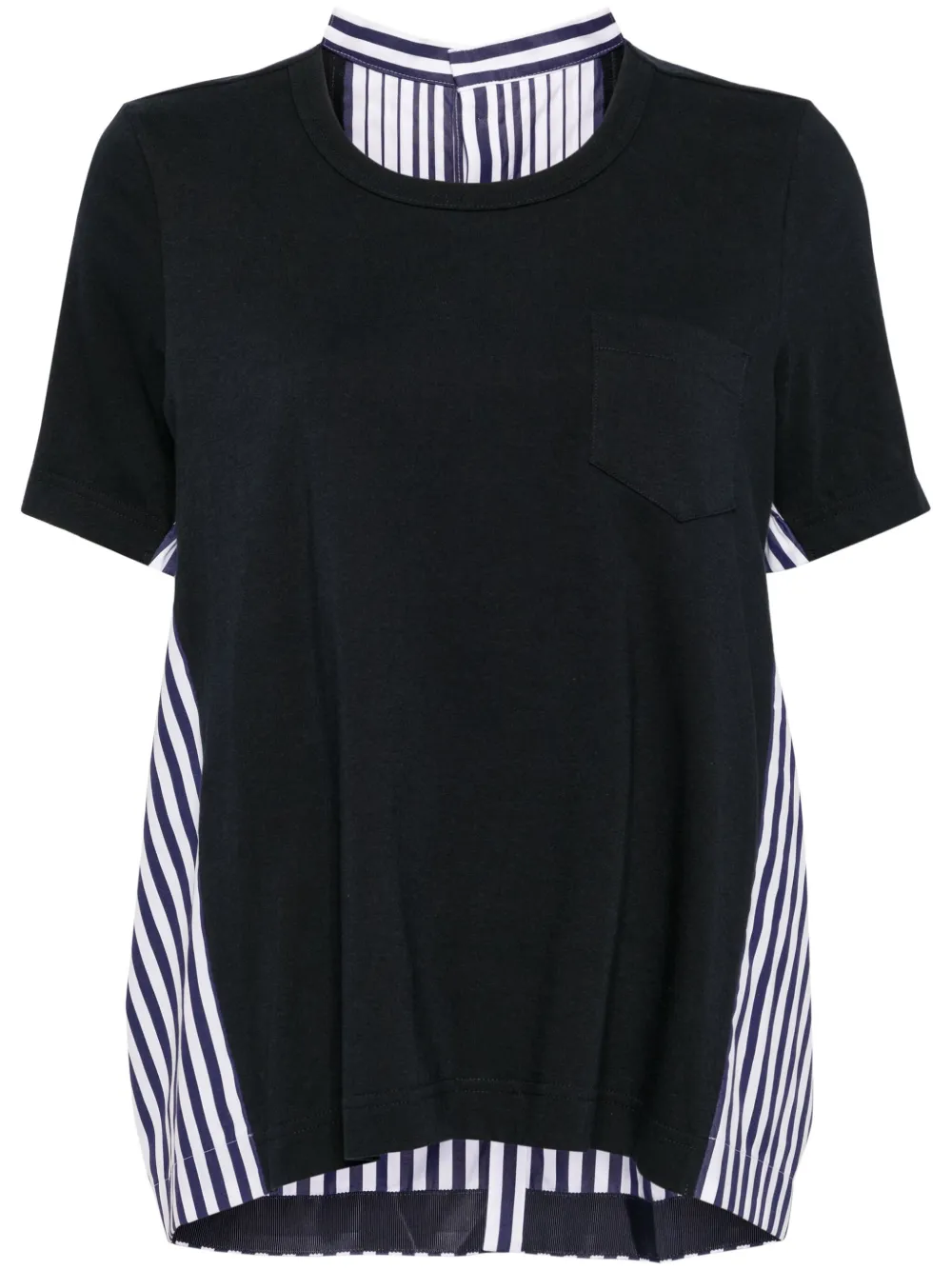 

Футболка со вставками SACAI, синий