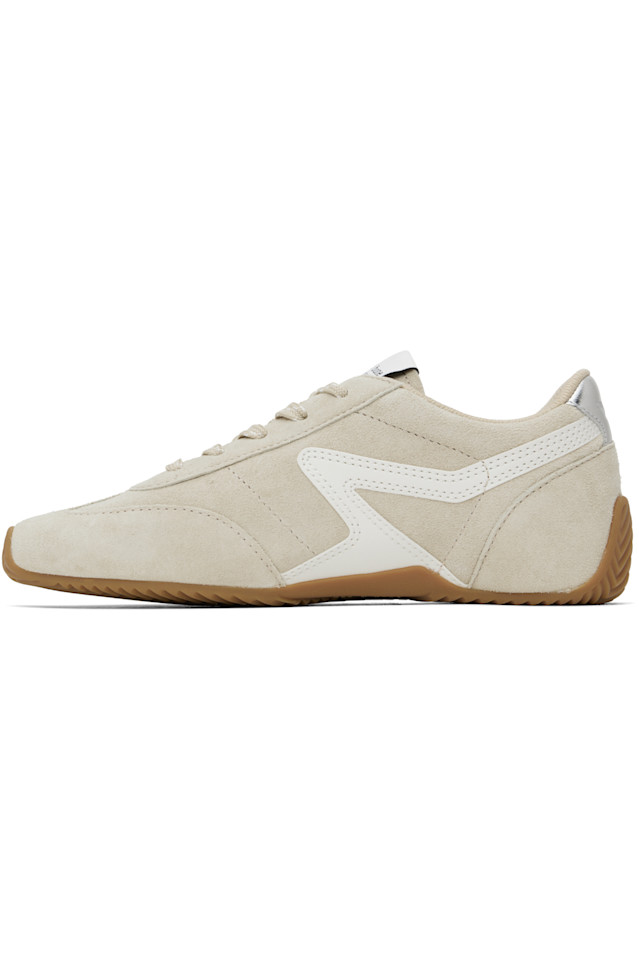 Замшевые ультратонкие ретро кроссовки Runner Rag & Bone, цвет macadamia suede — фото 3