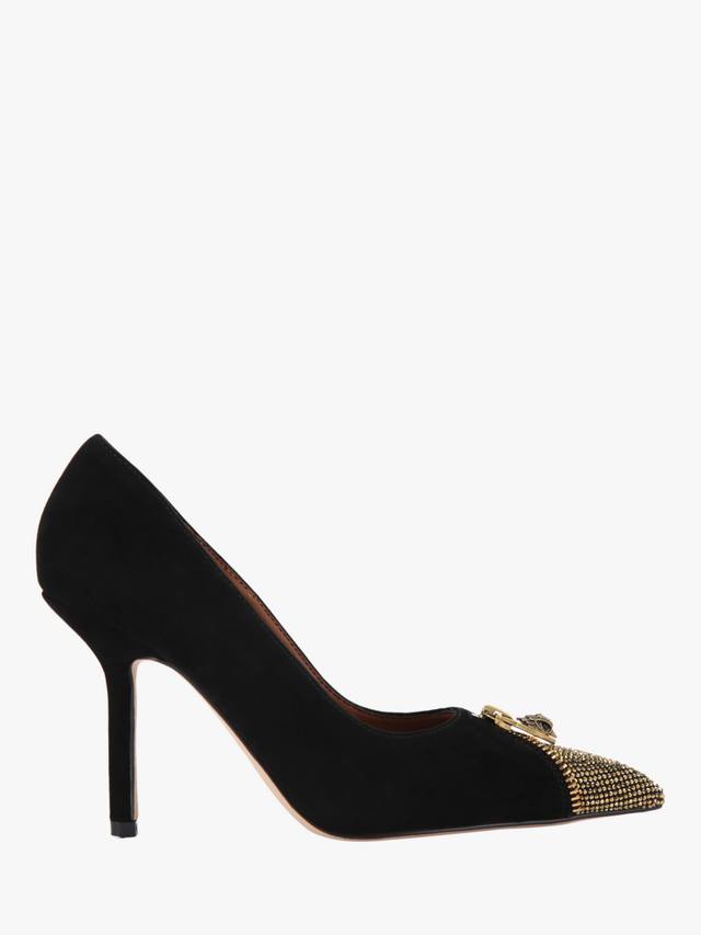 Замшевые туфли Zip для корта Kurt Geiger London, Black