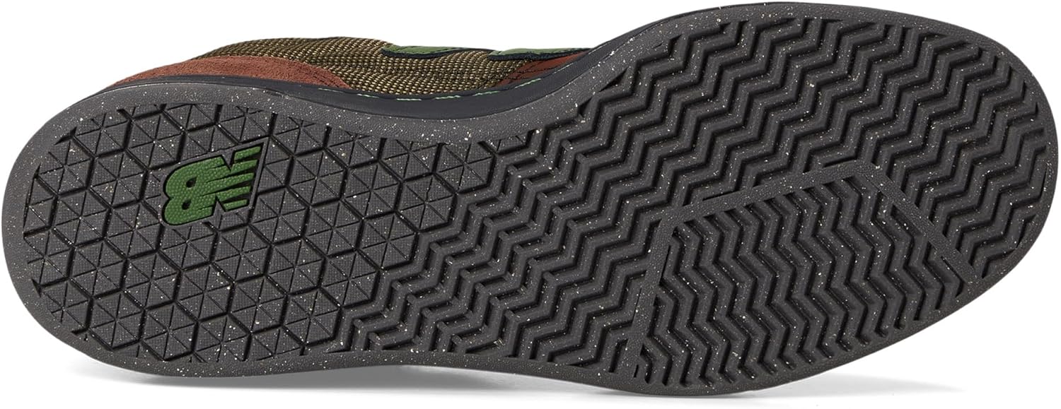 Кроссовки для скейтбординга New Balance Unisex Adult 440 V2 Hi, коричневый/оливковый — фото 4