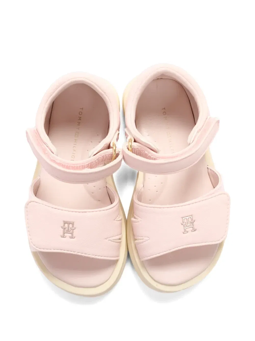 Сандалии с тисненным логотипом Tommy Hilfiger Junior, розовый — фото 4