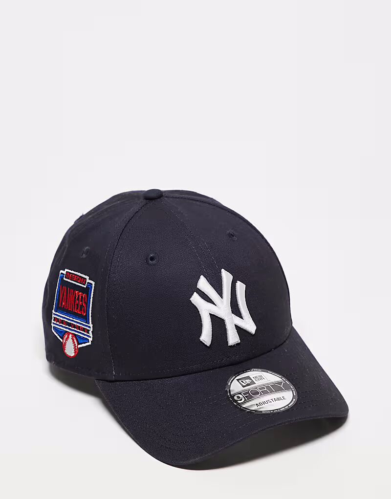 

Кепка с боковой нашивкой New Era NY Yankees 9forty черного цвета
