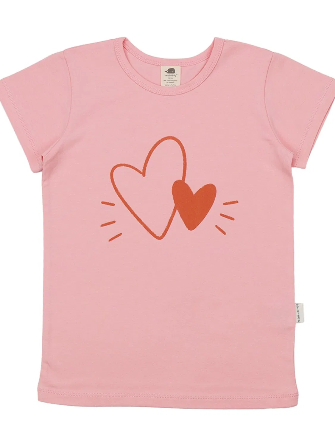 Футболка 'Walkiddy - Little Big Hearts T-Shirt' Walkiddy, Rose