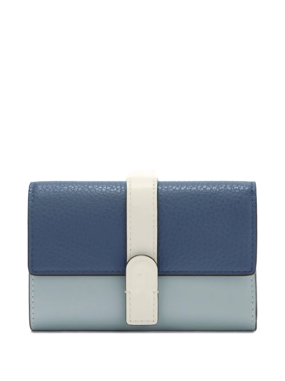 

Кожаный двухцветный кошелек Grazia Compact M Furla, синий