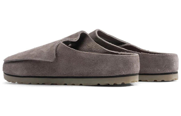 Тапочки x fear of god los feliz suede leather narrow fit sandals 'ash' Birkenstock, серый — фото 3