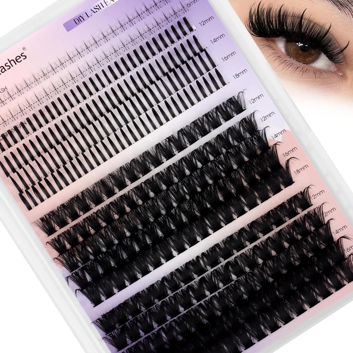 Набор для наращивания ресниц 80D + 100D Wendy Lashes