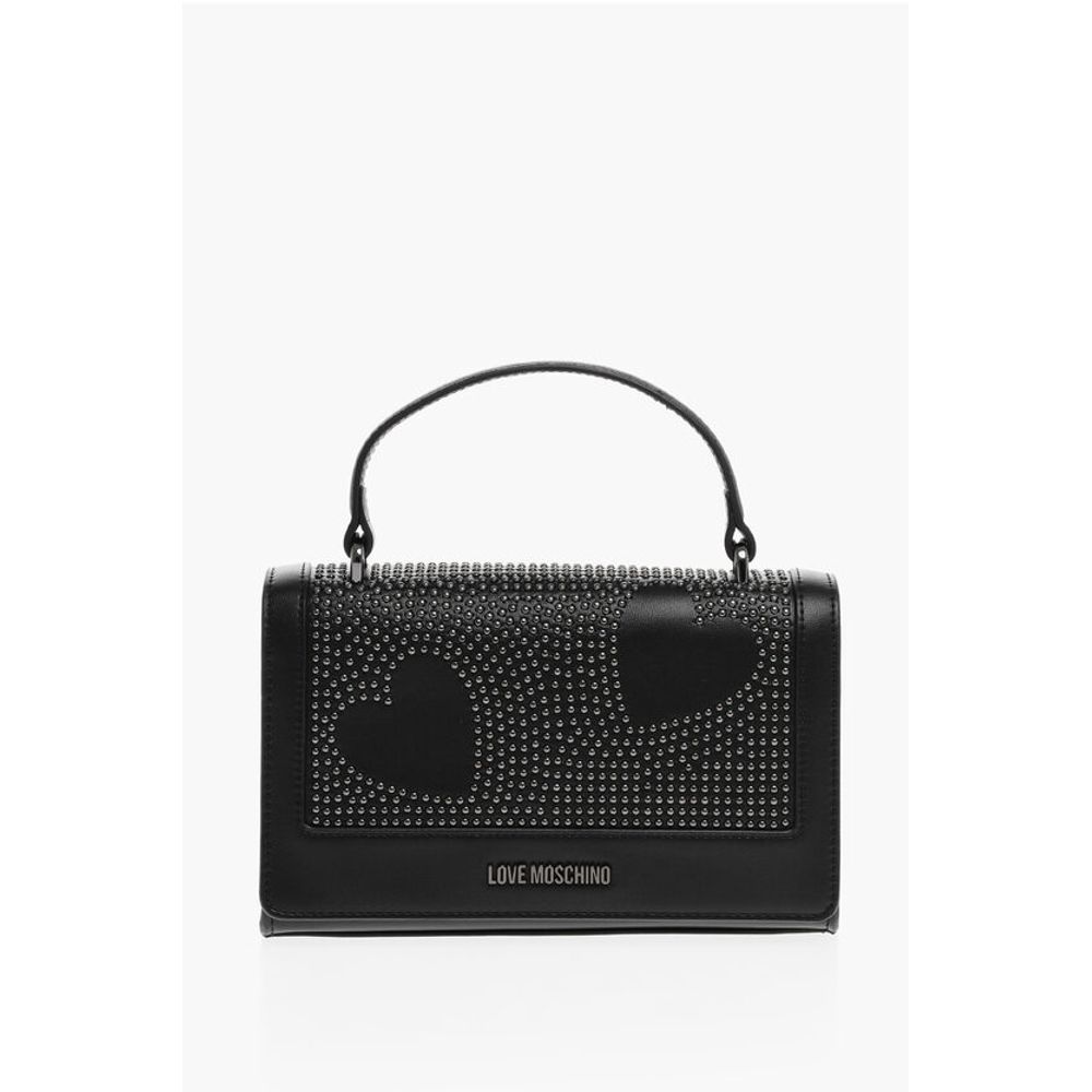 

Сумка LOVE из искусственной кожи с заклепками и цепочкой Moschino, черный
